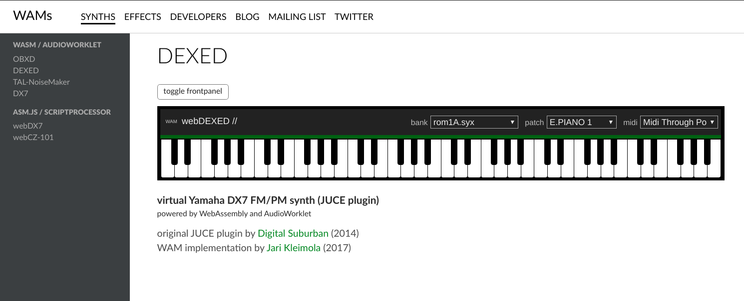 Web Audio Modules logo